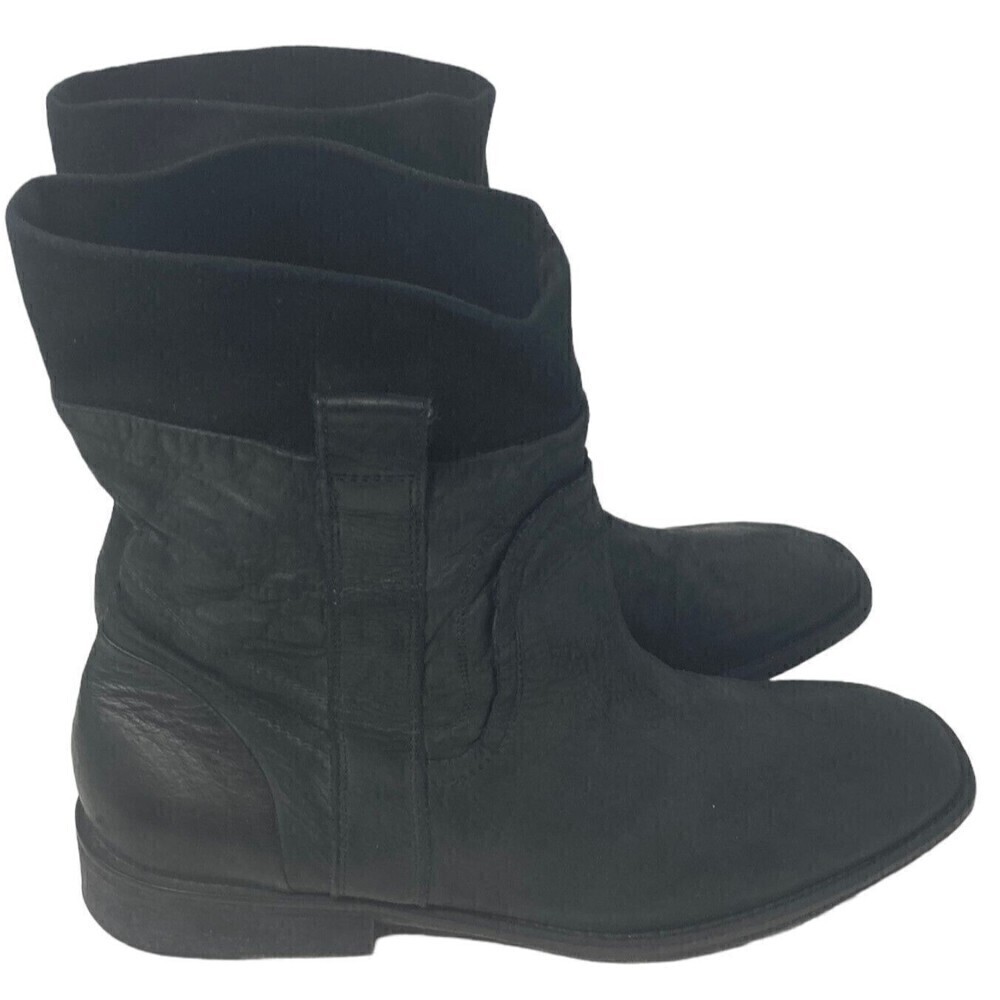 Donald J Pliner Ankle Boots Mens Size 8.5 M Leather Boots Zipper Black